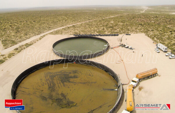 Tanque australiano demontable Rappachiani para petróleo, gas y minería