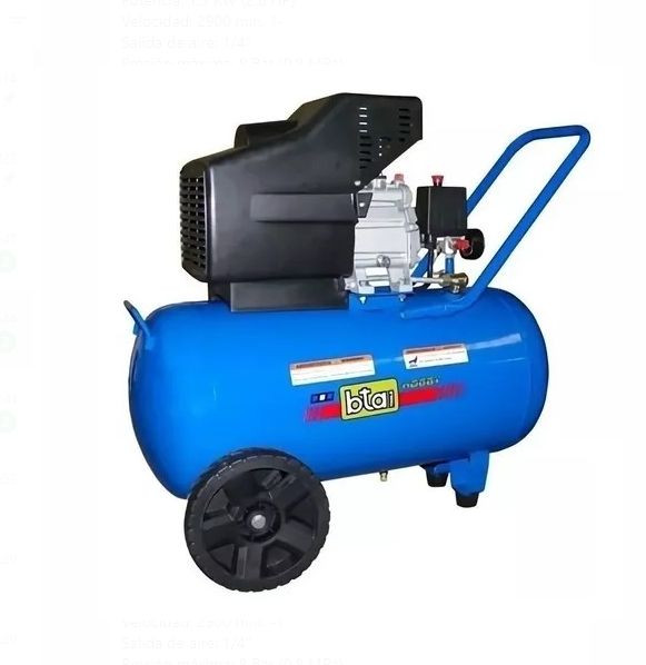 Compresor de Aire-Mando Directo Monofásico-2,0,HP-50 litros 