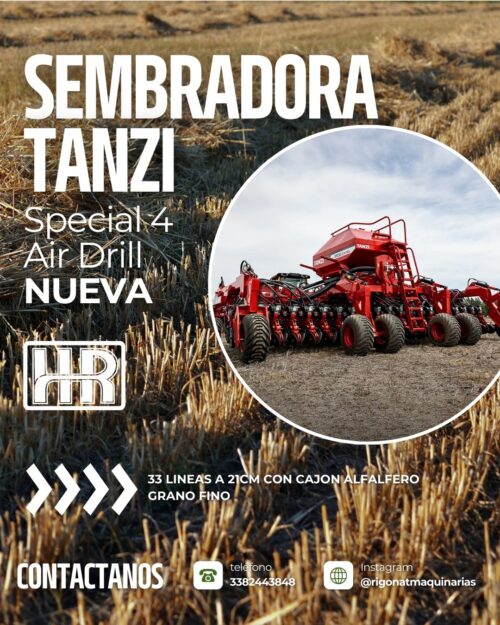 Sembradora Tanzi Special 4 Air Drill
