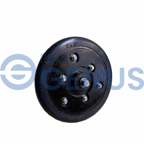 Rueda pisa grano 1x8 pulgadas, toma de un lado