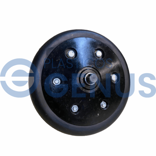 Rueda pisa grano 1x8 pulgadas. Toma de un lado