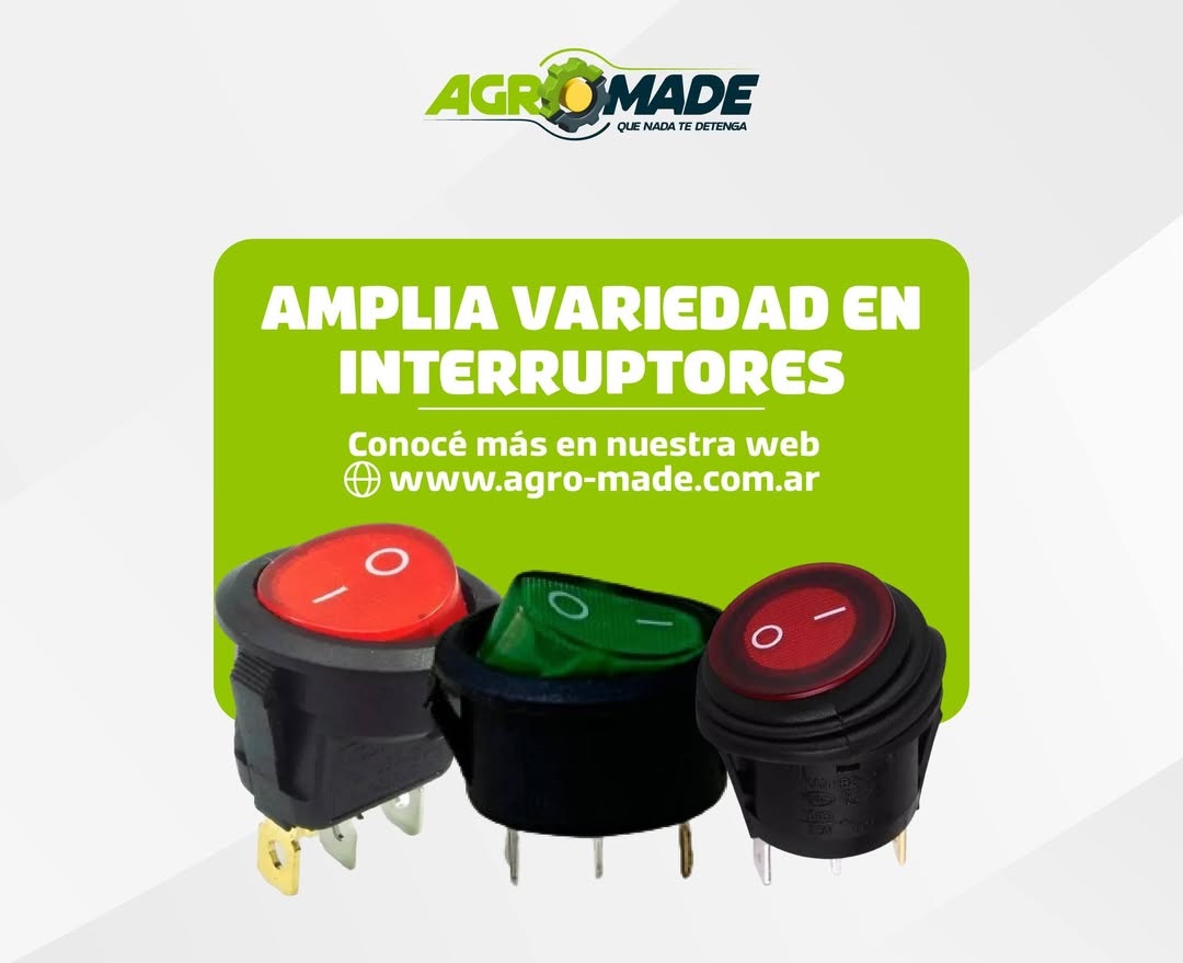 Interruptores eléctricos 12V-24V para maquinaria agrícola