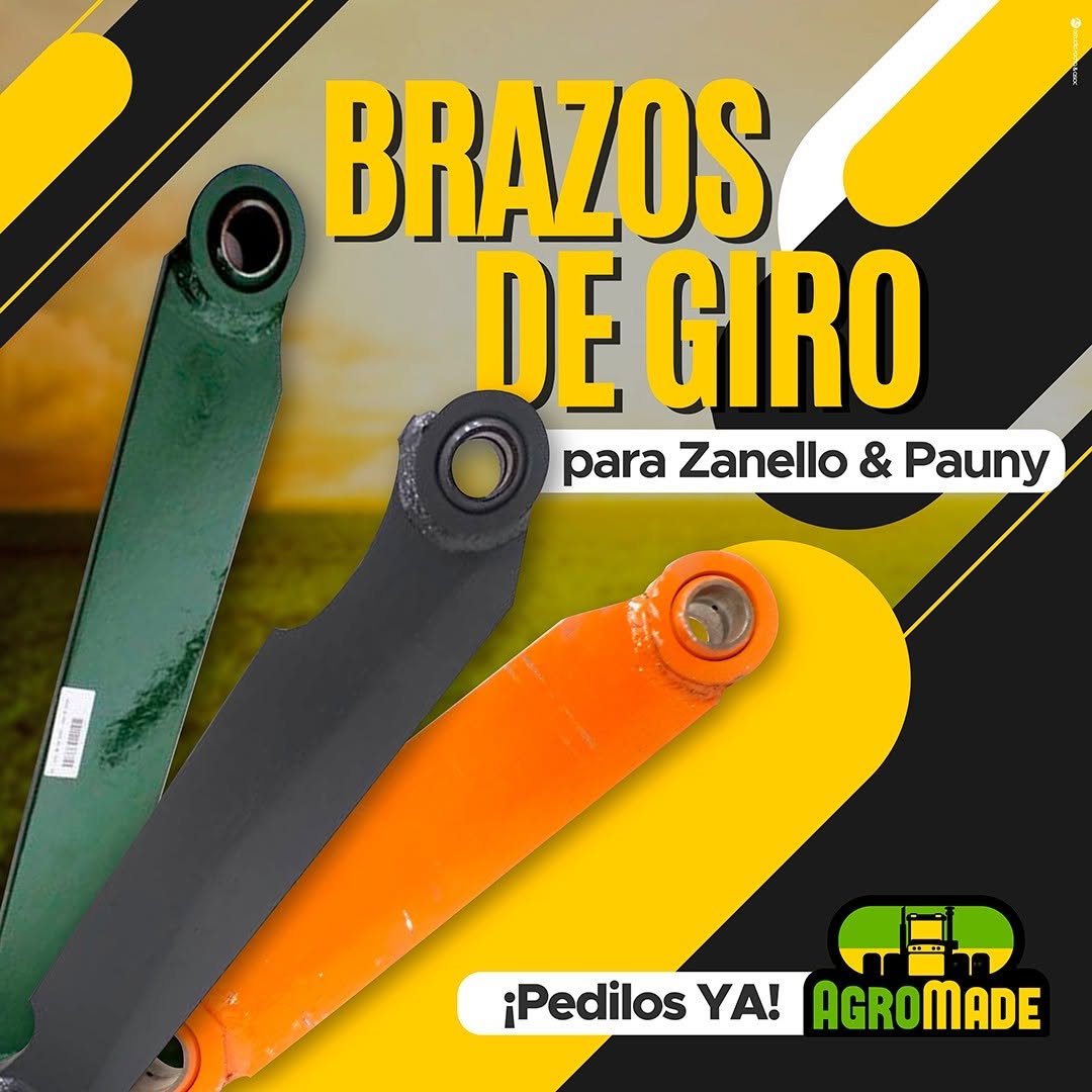 Brazos de dirección y giro para tractores y maquinaria agrícola