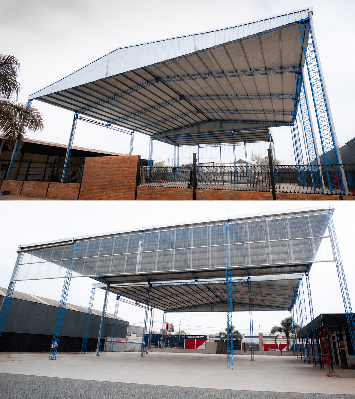 Tinglados para techar canchas deportivas