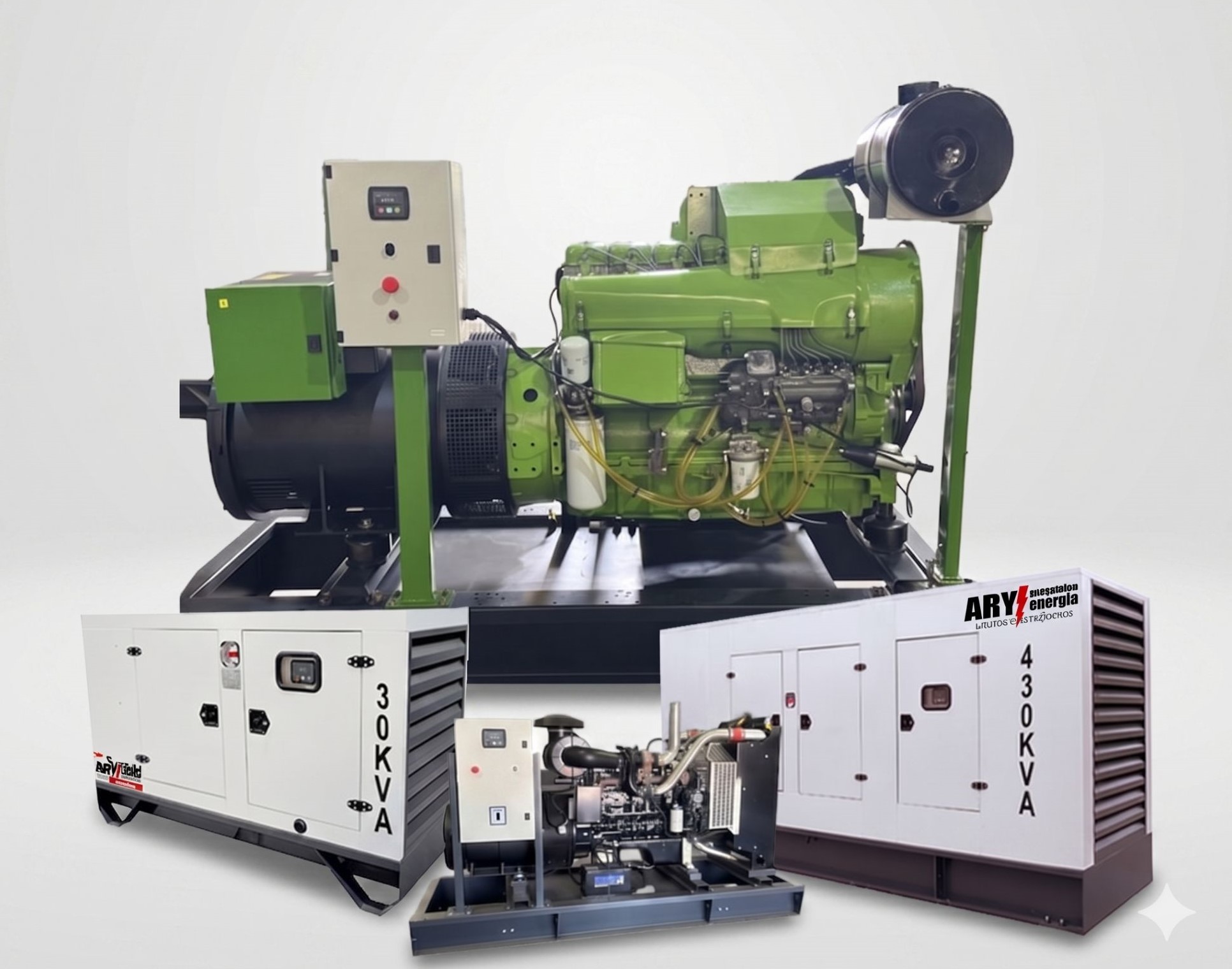 Grupos Electrógenos Ary Pergamino, todas las Potencias - Nuevos y Usados