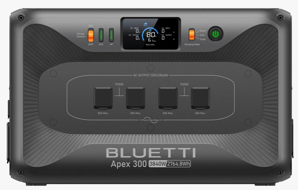 Estación de Energía Portátil Bluetti APEX 300 + 2 B300K