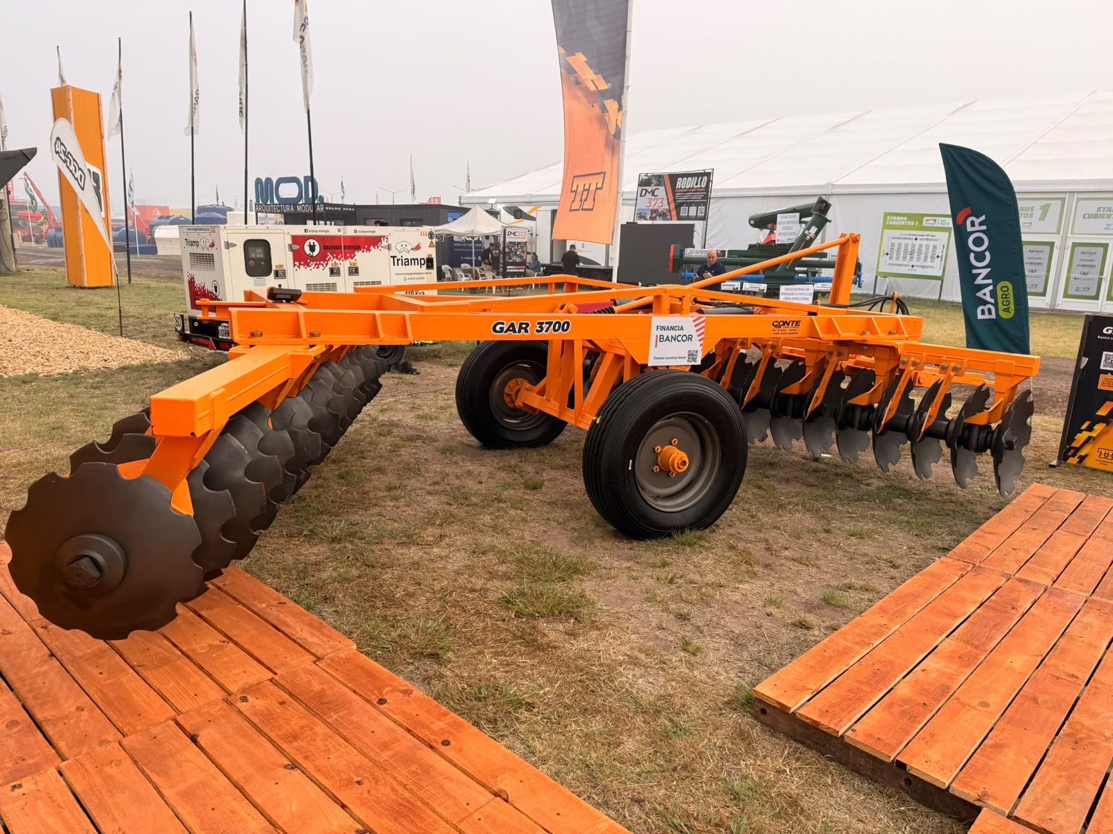 Rastra Tiro Excéntrico Doble TT GAR 3700 – 32 Platos