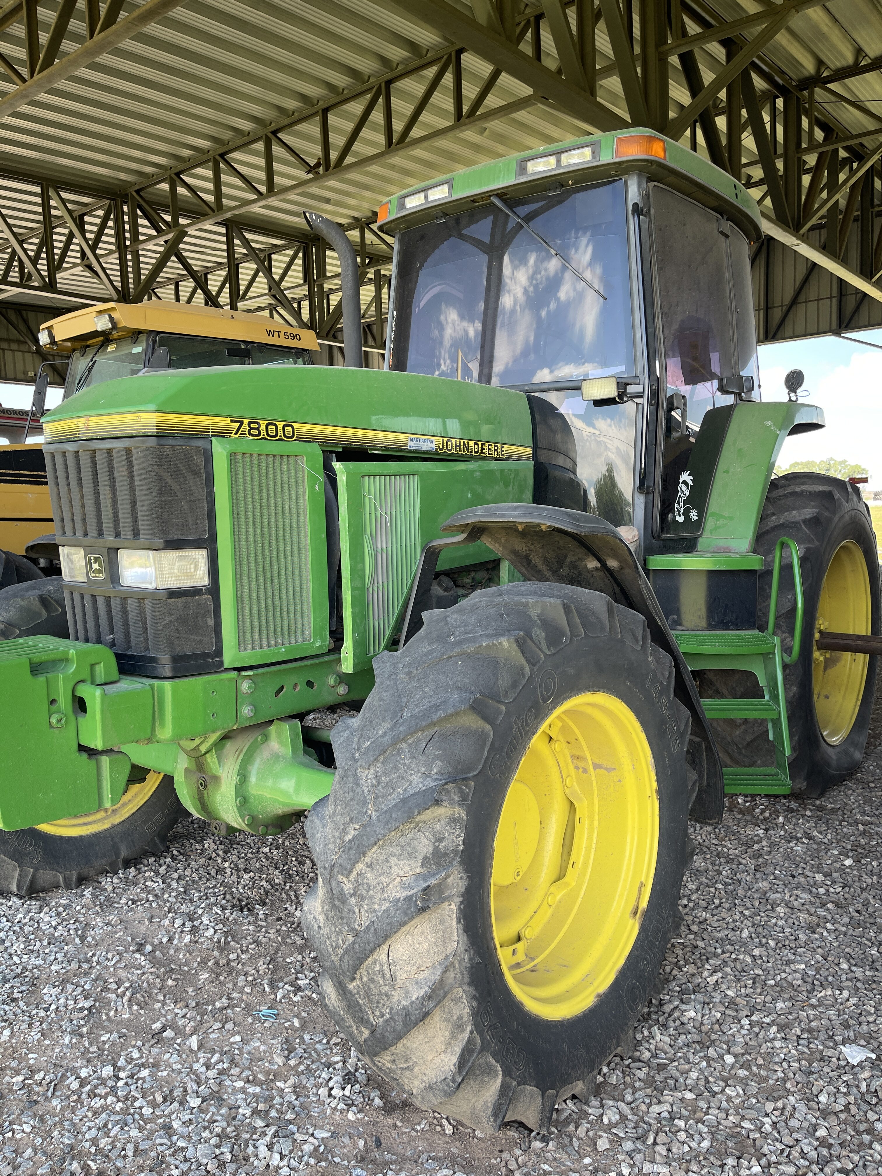 Tractor John Deere 7800 4x4. Año 1997