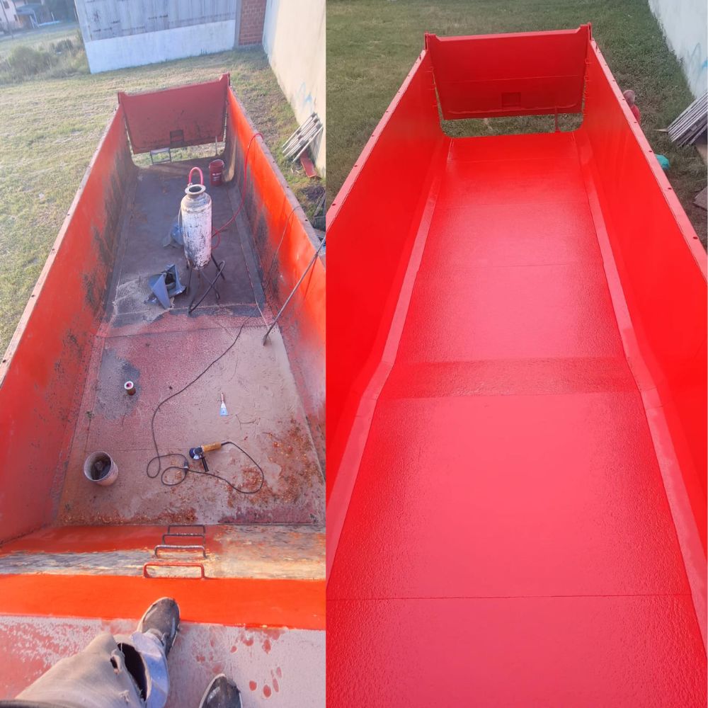 Servicio de arenados y pintura poliuretánica Metainox