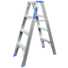 Escalera de Aluminio Tipo Tijera Familiar de 3 a 20 Escalones