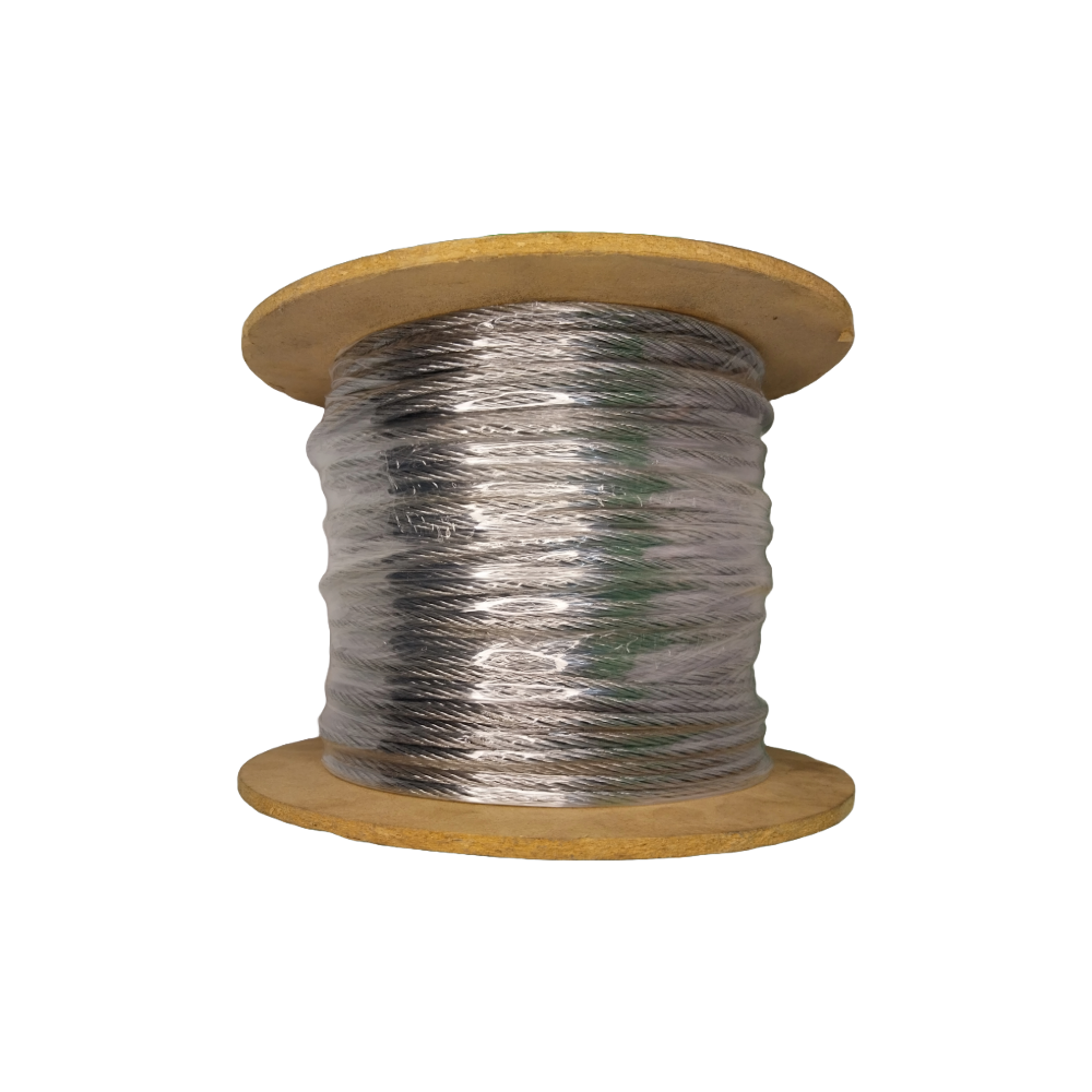 Cable de Acero 6x7 Agrícola 2 a 6mm. Carretel de 100m.