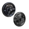 Rueda pisa grano de 2x12 pulgadas. Toma de un lado
