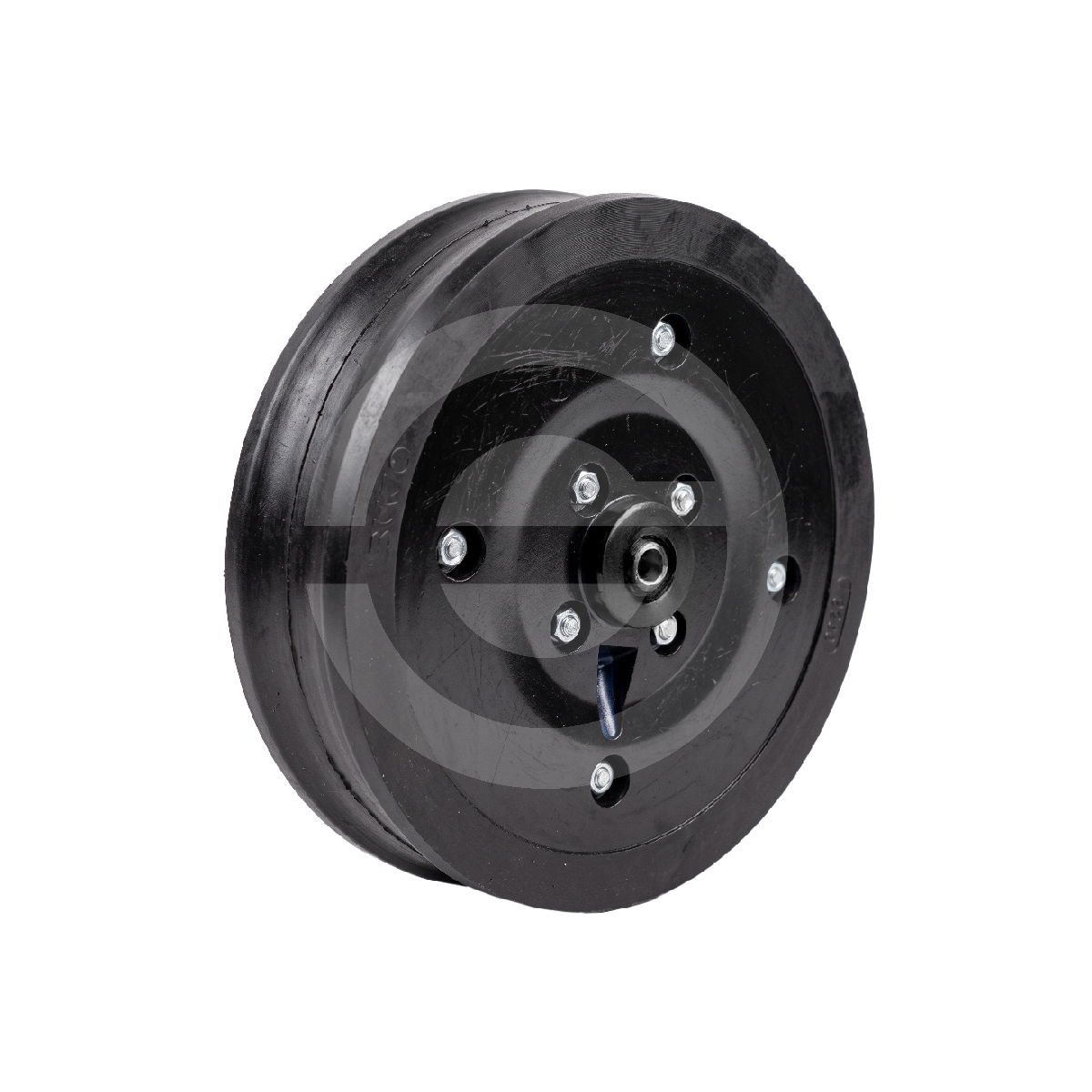 Rueda pisa grano 2x12 pulgadas. Pasante